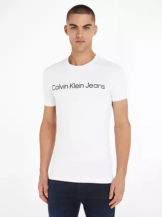 CALVIN KLEIN JEANS | T-Shirt Slim Fit CORE INSTITUTIONAL | weiss