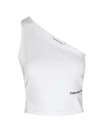 CALVIN KLEIN JEANS | Top Cropped Fit | weiss
