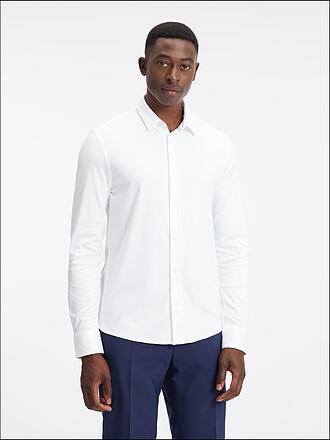 CALVIN KLEIN | Jerseyhemd Slim Fit | weiß