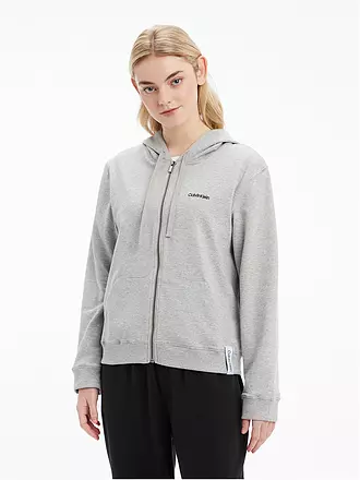 CALVIN KLEIN | Loungewear Sweatjacke | grau