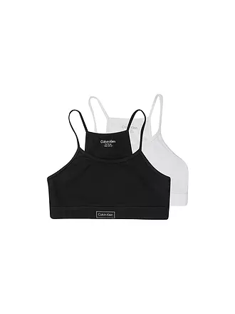 CALVIN KLEIN | Mädchen Bralette 2er Pkg black | schwarz