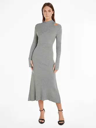 CALVIN KLEIN | Midikleid | hellgrau