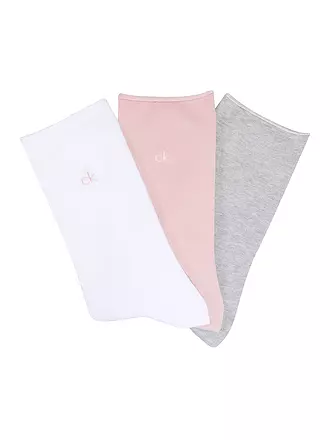 CALVIN KLEIN | Socken 3er Pkg black | rosa