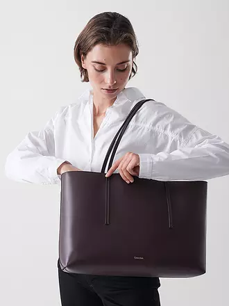 CALVIN KLEIN | Tasche - Tote Bag FOIL | dunkelrot