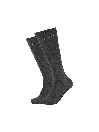 CAMANO | Damen Stutzen 2-er Pkg black | grau