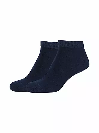 CAMANO | Herren-Sneakersocken 2er Pkg white | dunkelblau