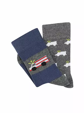 CAMANO | Jungen Socken 2er Pkg navy peony | blau