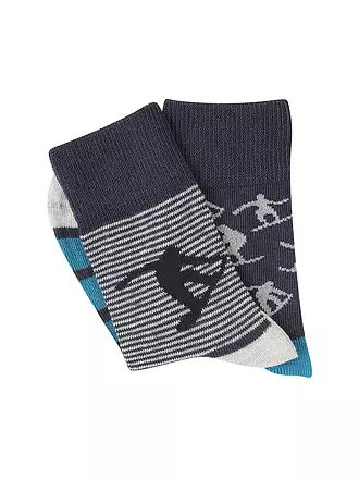 CAMANO | Jungen Socken 2er Pkg. fog melange | bunt