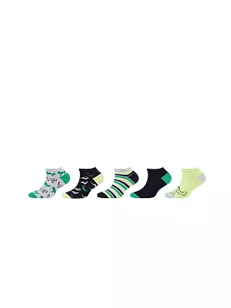 CAMANO | Jungen Socken 5er Pkg. black | grün