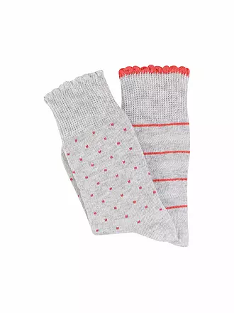 CAMANO | Kinder-Socken 2er Pkg fog melange | grau