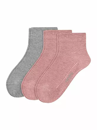 CAMANO | Kinder-Socken 3-er Pkg. ice blue melang | rosa