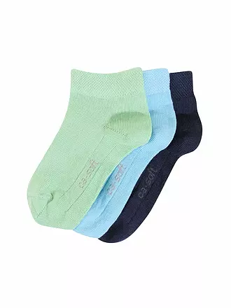 CAMANO | Kinder-Socken 3-er Pkg. lilac petal | blau