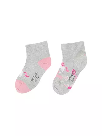 CAMANO | Mädchen Socken 2er Pkg fog melange | hellgrau