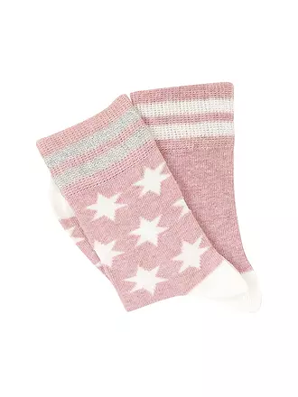 CAMANO | Mädchen Socken 2er Pkg.  mulberry purple | pink