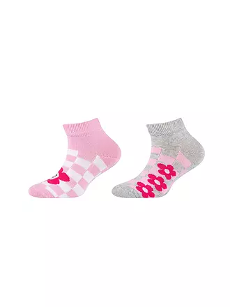CAMANO | Mädchen Socken 2er Pkg. fog melange | rosa