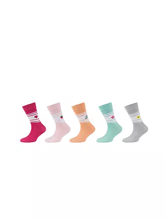 CAMANO | Mädchen Socken 5er Pkg lilac chiffon | creme