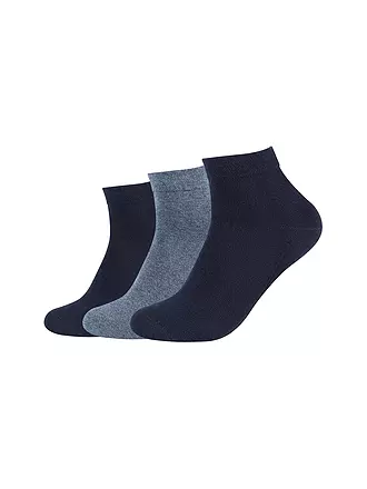 CAMANO | Sneaker Socken 3-er Pkg navy | beige