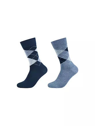 CAMANO | Socken 2-er Pkg. anthracite | blau