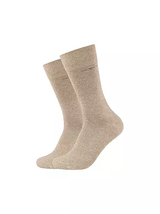CAMANO | Socken 2er Pkg weiss | beige