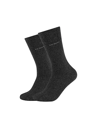 CAMANO | Socken 2er Pkg. CA-SOFT sand melange | grau