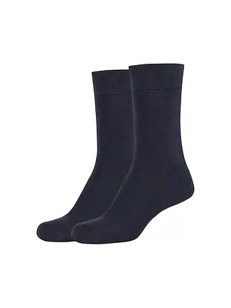 CAMANO | Socken 2er Pkg. SILKY stone melange | blau