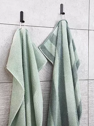 CAWÖ | Duschtuch PURE STRIPES 80x150cm Beige | dunkelgrün