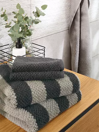 CAWÖ | Duschtuch PURE STRIPES 80x150cm Beige | grau