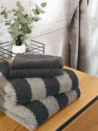 CAWÖ | Handtuch PURE STRIPE 50x100cm Vintage Rose | grau