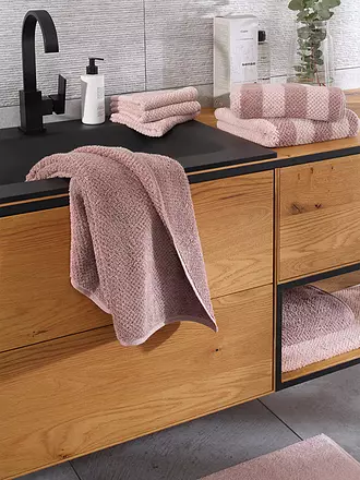 CAWÖ | Handtuch PURE STRIPE 50x100cm Vintage Rose | grau