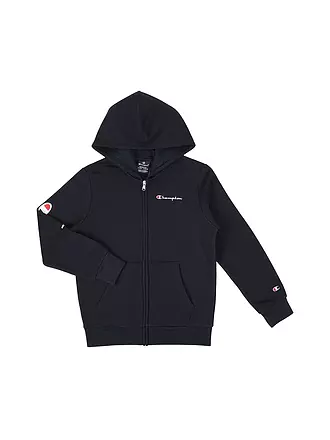 CHAMPION | Kinder Kapuzensweatjacke | dunkelblau