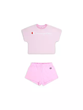 CHAMPION | Mädchen Set 2-teilig (T-Shirt und Shorts) | rosa