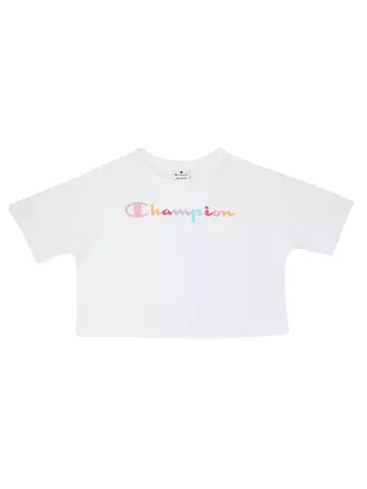 CHAMPION | Mädchen T-Shirt Oversized Fit | weiss