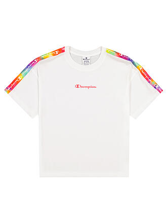 CHAMPION | T Shirt Cropped Fit | weiß