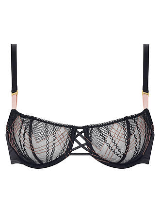 CHANTELLE | Balconette BH  MEMENTO schwarz / pink lurex | schwarz
