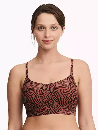 CHANTELLE | Bustier camo print | kupfer