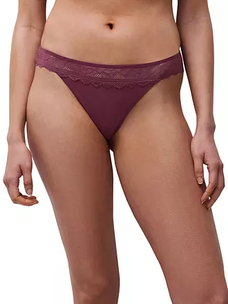 CHANTELLE | String FLORAL TOUCH coral | dunkelrot