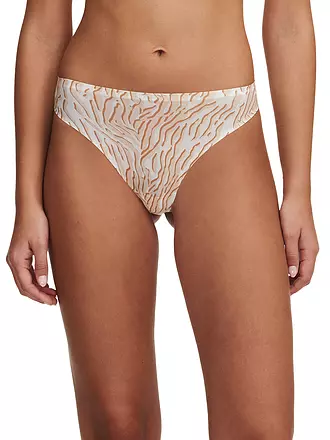 CHANTELLE | String SOFTSTRETCH desert sand print | braun