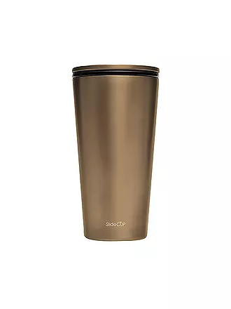 CHIC.MIC | Becher Stainless Steel SlideCup 420ml Anthazit | gold
