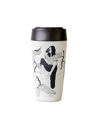 CHIC.MIC | Becher bioloco plant deluxe cup 420ml Abstract Pattern | bunt