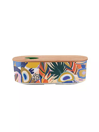 CHIC.MIC | Frischhaltedose bioloco plant lunchbox oval Tropical Leaves | bunt
