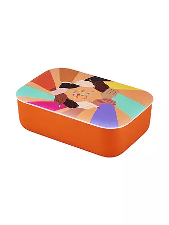 CHIC.MIC | Jausenbox - Lunchbox Classic mit Trenner JUST LIKE MUSIC | orange