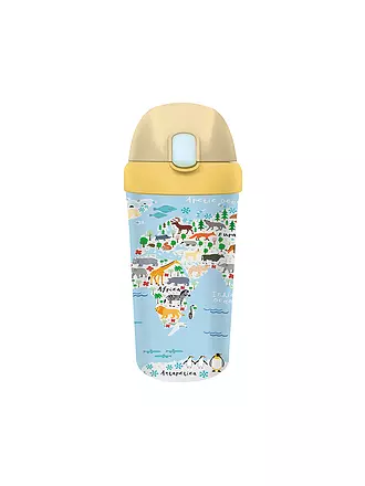 CHIC.MIC | Kinder Trinkbecher Cup bioloco plant 400ml Running Zebra | bunt