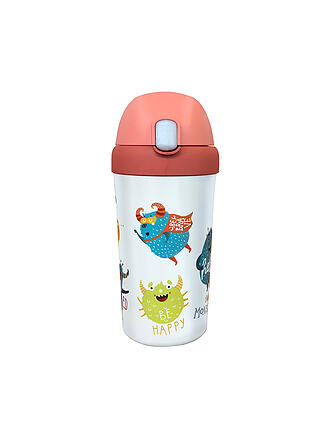 CHIC.MIC | Kinder Trinkbecher Cup bioloco plant 400ml Running Zebra | bunt