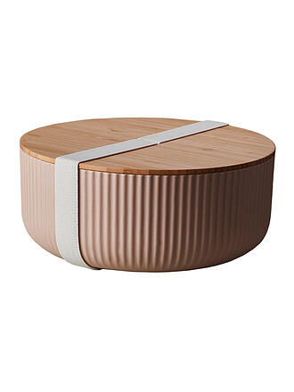 CHIC.MIC | Salatschüssel mit Bambusdeckel 22 cm Powder Blue | rosa