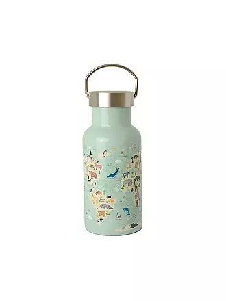 CHIC.MIC | Thermosflasche bioloco sky kids 350ml Animal Map | blau