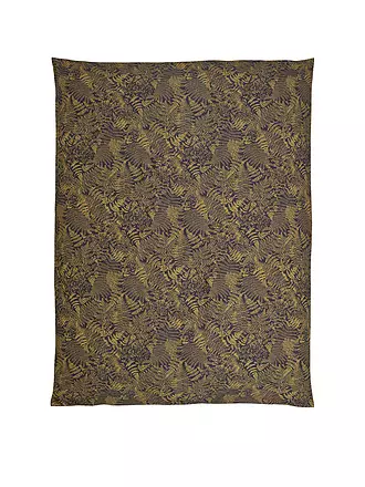 CHRISTIAN FISCHBACHER | Jacquard Deckenbezug FARN 140x200cm Gold | dunkelblau