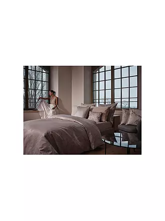 CHRISTIAN FISCHBACHER | Jacquard Deckenbezug GRACE 140x200cm Silbergrau | beige