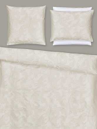 CHRISTIAN FISCHBACHER | Jacquard Kissenbezug 70x90cm Rocaille Beige | beige