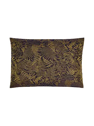 CHRISTIAN FISCHBACHER | Jacquard Kissenbezug FARN 70x90cm Gold | dunkelblau