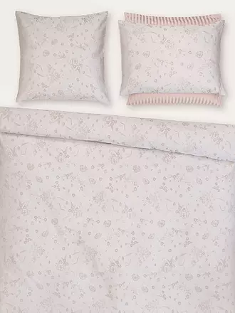 CHRISTIAN FISCHBACHER | Jacquard Kissenbezug FIORI PASTELLO 70x90cm Ivory | rosa